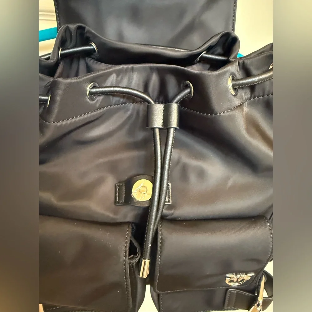 Pinko Black Backpack with Logo